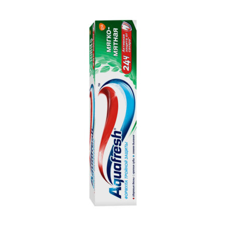 Зубная паста Aquafresh «Мягко-мятная», для тройной защиты полости рта, 100мл