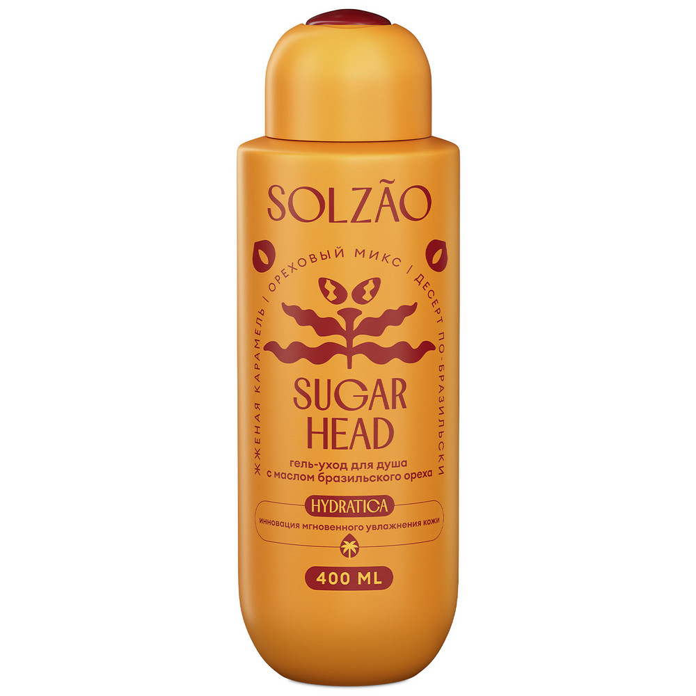 Гель для душа SOLZAO Sugar Head с маслом бразильского ореха 400мл