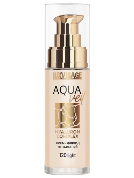 Тональный крем-флюид LUXVISAGE Aqua Veil Hyaluron Complex т.120