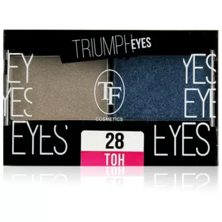 TF Cosmetics Тени для век Eyes 28 пыльный бежевый и индиго