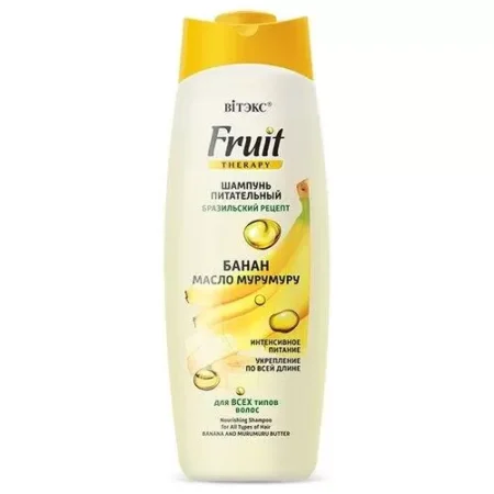 Витэкс Шампунь питательный банан и масло мурумуру для всех типов волос FRUIT Therapy 515 мл.