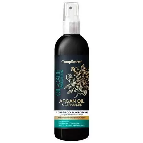 Compliment Спрей-восстановление Argan oil & Ceramides для сухих и ослабленных волос, 200 мл