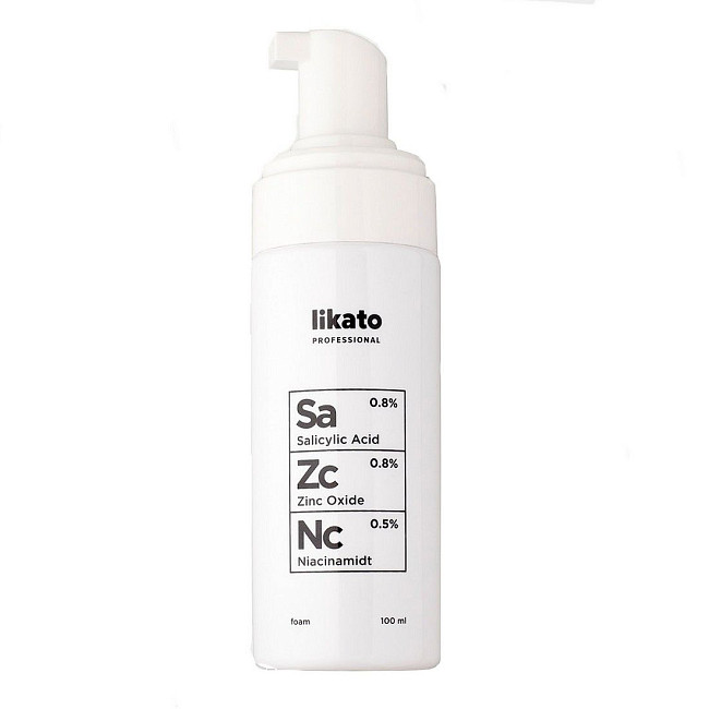 Пенка для умывания LIKATO PROFESSIONAL с ниацинамидом, цинком и салициловой кислотой, 150мл
