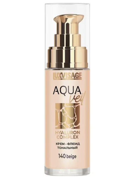 Тональный крем-флюид LUXVISAGE Aqua Veil Hyaluron Complex т.140