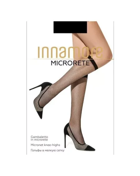 Гольфы женские INNAMORE Microrete сетка, черные