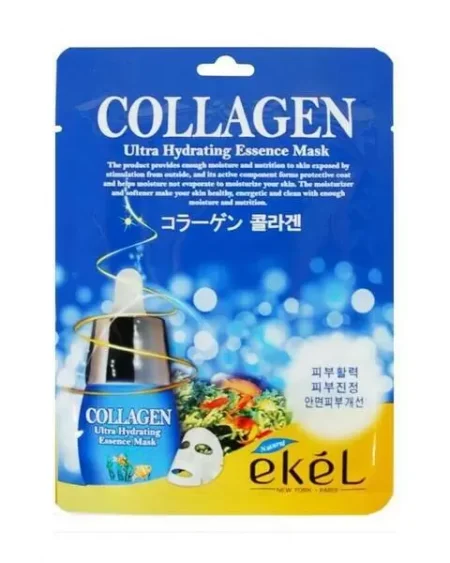 Маска тканевая для лица Ekel «Essence Mask Collagen» с экстрактом коллагена, 25 мл