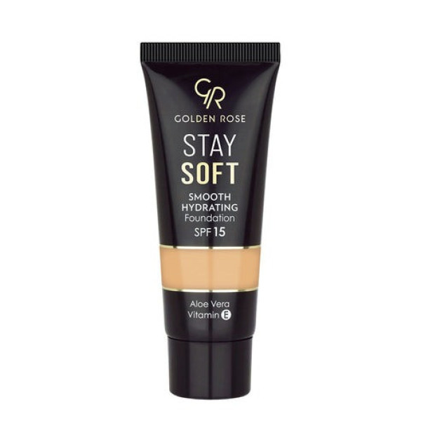 Тональный крем для лица GOLDEN ROSE Stay Soft Foundation SPF15, тон 205