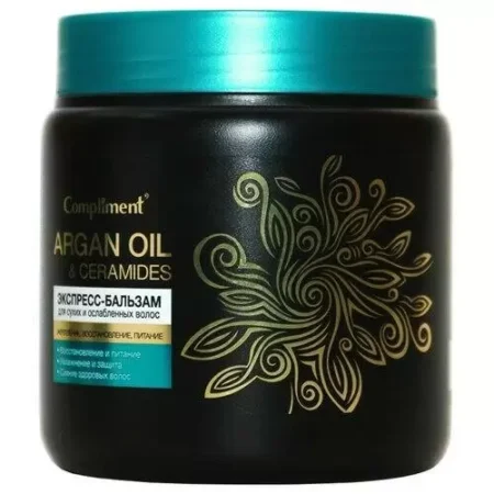 Бальзам-экспресс для волос Compliment ARGAN OIL&CERAMIDES для сухих и ослабленных 500 мл