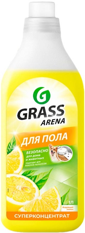 Средство для мытья пола GRASS Arena с полирующим эффектом Лимон 1л