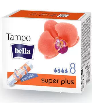 Тампоны женские гигиенические без аппликатора Bella Premium Comfort марки «Tampo Bella» Super Plus, 8 штук