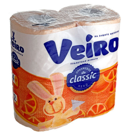 Туалетная бумага Veiro двухслойная, 4 шт