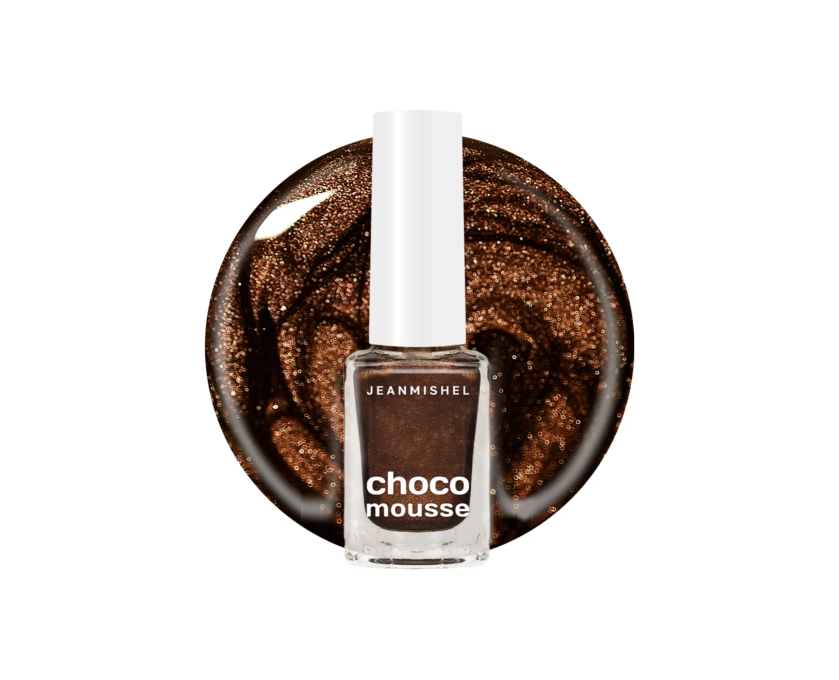 Лак для ногтей JEANMISHEL Choco Mousse 6мл, тон 159 золотисто-шоколадный перламутровый