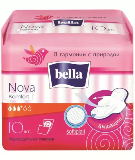 Прокладка BELLA NOVA Comfort 10шт softiplait с крылышками