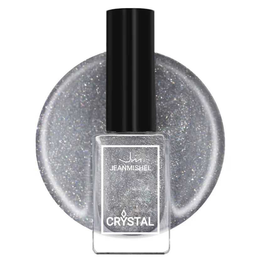 Лак для ногтей JEANMISHEL Crystal с блестками голографический №701 6 мл