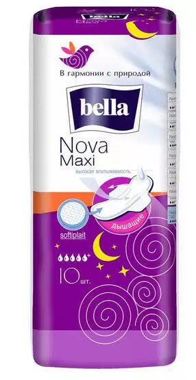 Прокладки Bella (Белла) Nova Maxi Softiplait гигиенические 10 шт.
