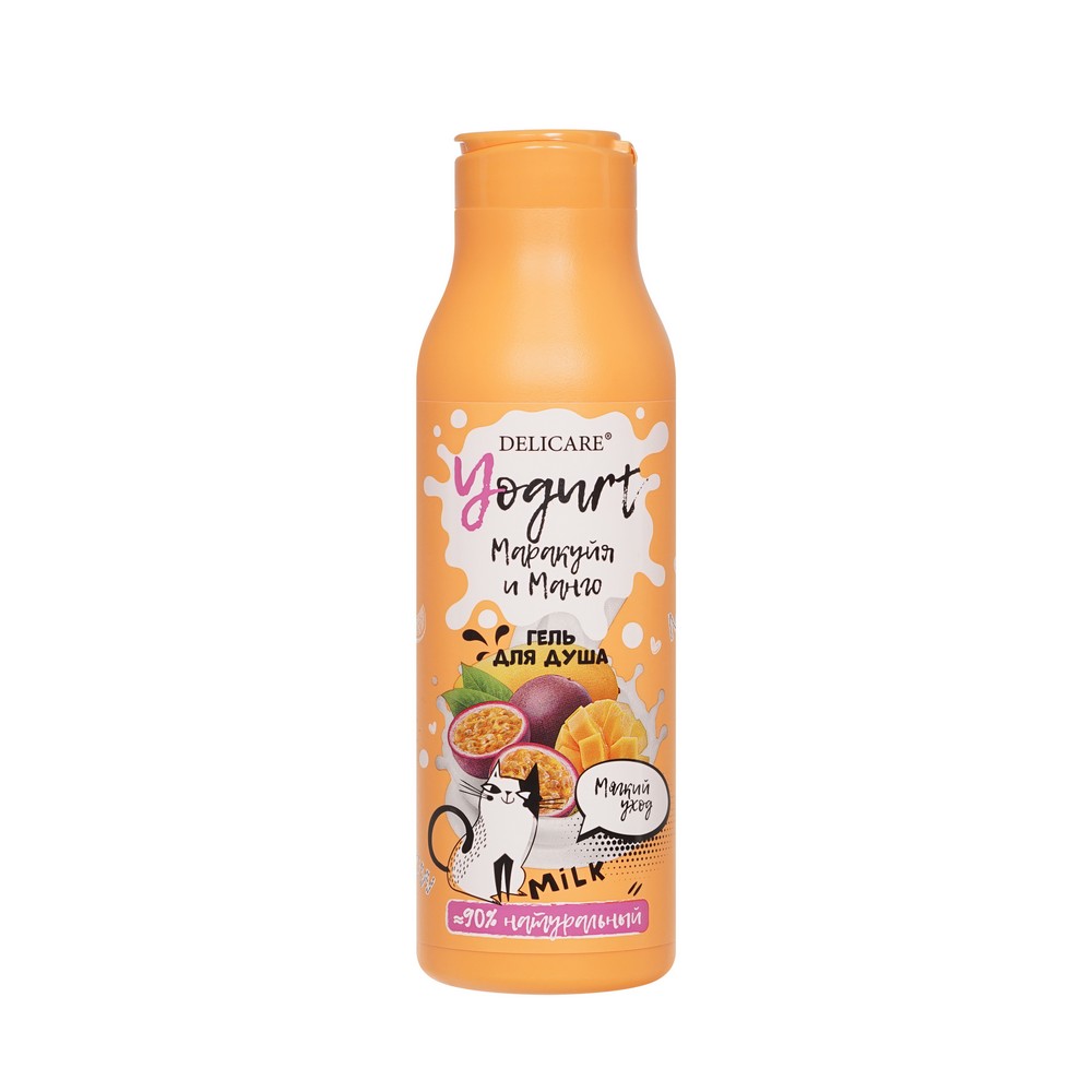 Крем-гель для душа DELICARE Yogurt Маракуйя и манго 400мл