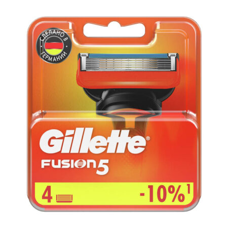 Кассеты для бритья Gillette Fusion5, сменные, 4шт