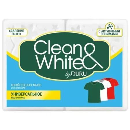 Хозяйственное мыло Clean&White Универсальное, 120 г