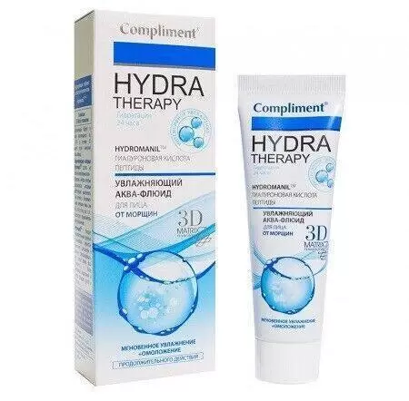Аква-флюид для лица Compliment «Hydra Therapy», увлажняющий, против морщин, 50 мл