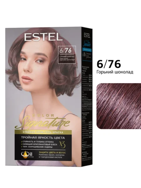 Крем-гель краска для волос ESTEL Signature 6/76 Горький шоколад