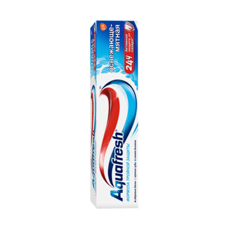 Зубная паста Aquafresh «Освежающе-мятная», для тройной защиты полости рта, 100мл