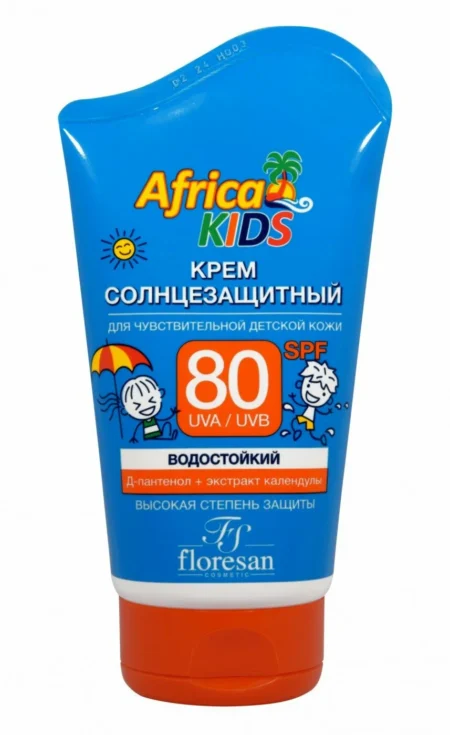 Крем солнцезащитный FLORESAN F-404 Africa kids  SPF 80 150мл