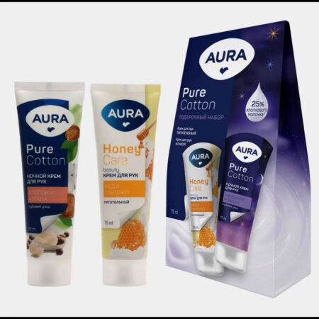 Набор подарочный женский Aura Pure Cotton (крем для рук + крем для рук ночной)