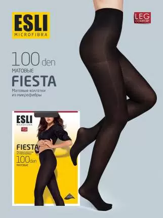 Колготки женские ESLI Fiesta 100 den, размер 3, цвет nero