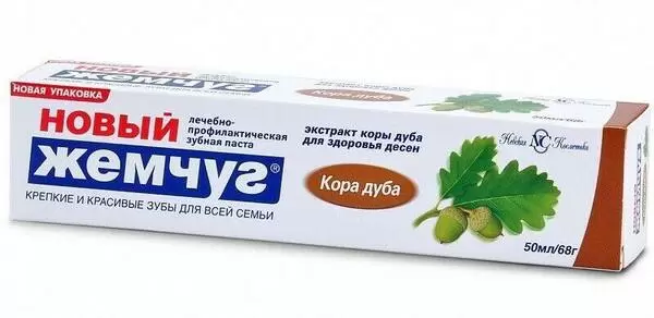 Зубная паста «Новый жемчуг. Кора дуба», 100 мл