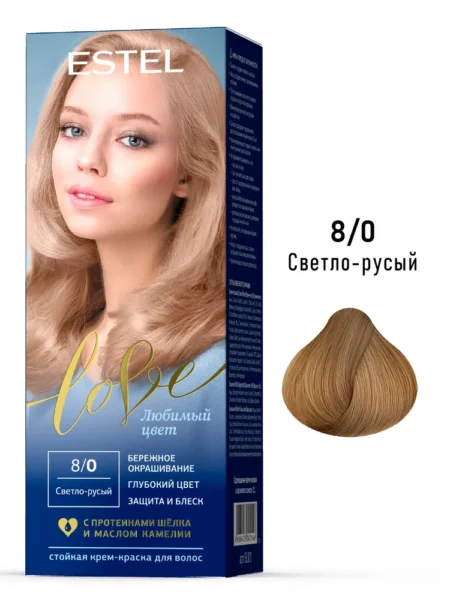 Крем-краска для волос ESTEL Love 8/0 Светло-русый