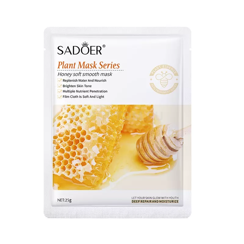 Маска для лица тканевая SADOER с медом 25г