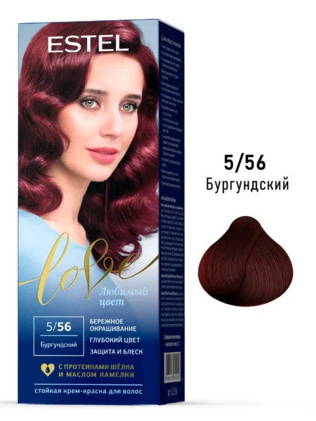 Крем-краска для волос ESTEL Love 5/56 Бургундский
