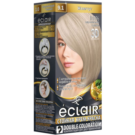 Крем-краска для волос ECLAIR 3D №9,1 Жемчуг