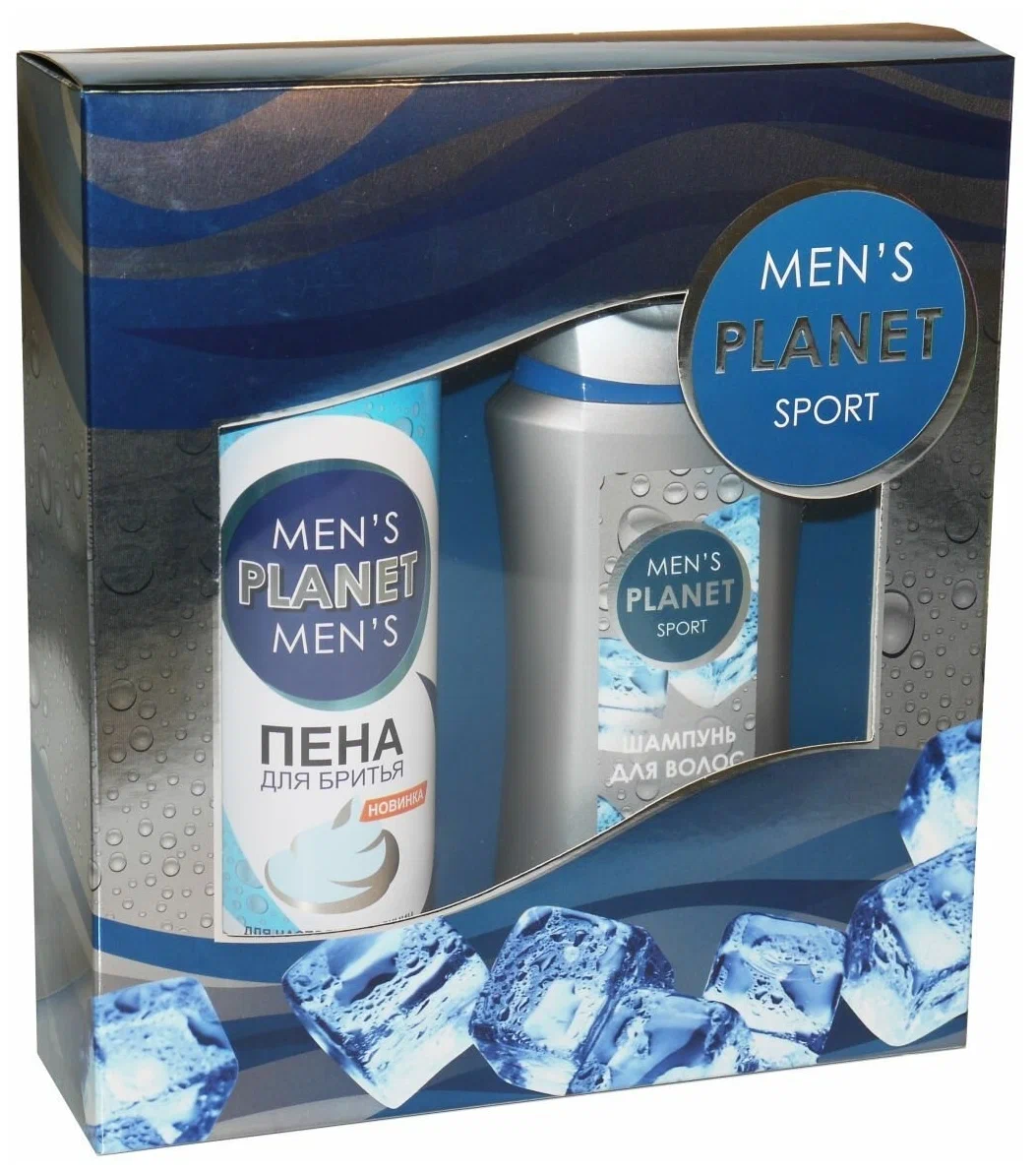 Подарочный набор мужской ФЕСТИВА Men s Planet Sport шампунь 250мл и пена для бритья 200мл
