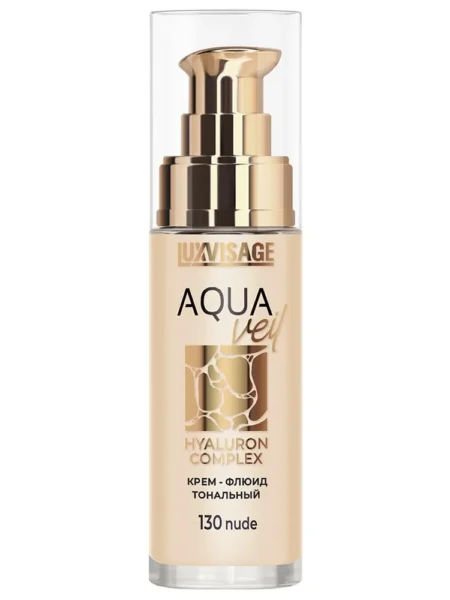 Тональный крем-флюид LUXVISAGE Aqua Veil Hyaluron Complex т.130