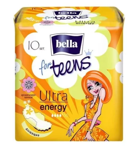 Прокладки гигенические супертонкие Bella for teens «Energy», 10 штук