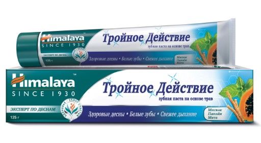 Зубная паста HIMALAYA Тройное Действие на основе трав 125г