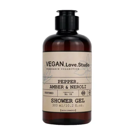 Парфюмернный гель для душа  женский VEGAN.Love.Studio Черный перец, амбра, нероли 300мл