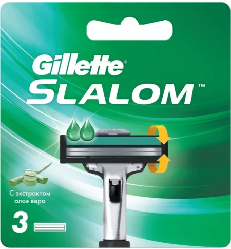 Кассеты для станка GILLETTE Slalom Plus 3шт