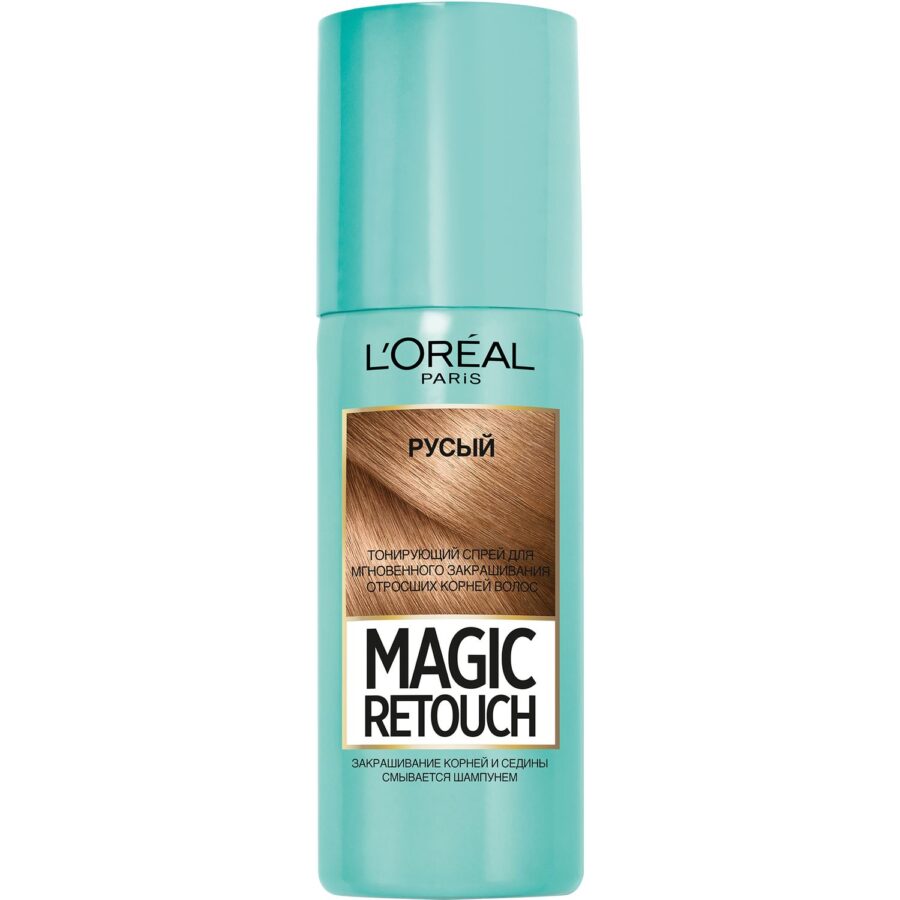 Тонирующий спрей для мгновенного закрашивания отросших корней L'Oreal Paris «Magic Retouch», оттенок Русый, 75 мл