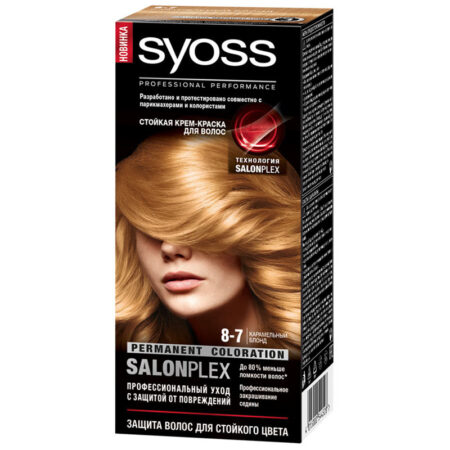 Краска для волос Syoss Color 8-7 карамельный блонд