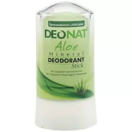 Минеральный Дезодорант-Кристалл «ДеоНат«стик, с соком алоэ , 40 гр