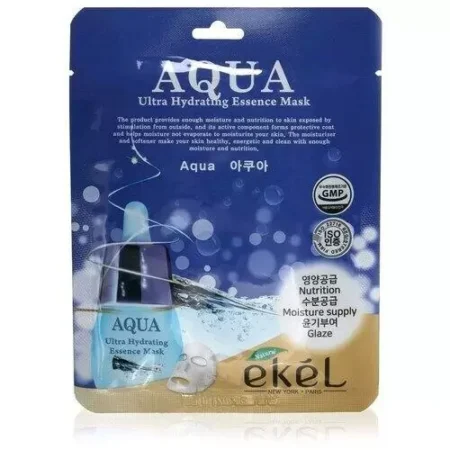 Ekel Маска для лица тканевая ультраувлажняющая - Essence mask aqua, 25г