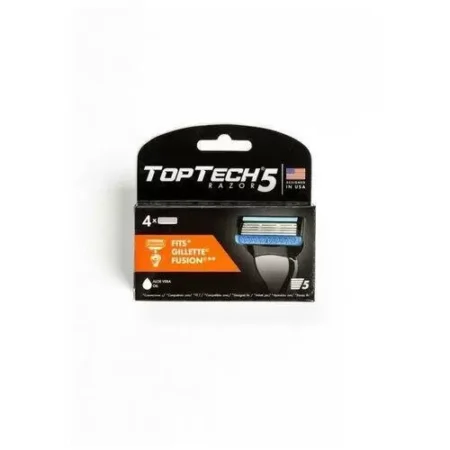Сменные кассеты для бритья TOPTECH Razor 5 лезвий, 4 шт