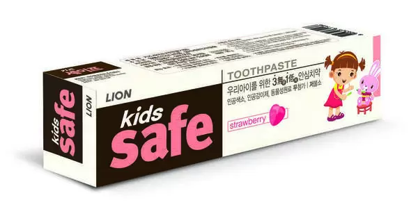 Зубная паста для детей Lion «Kids Safe. Клубника», 90 г
