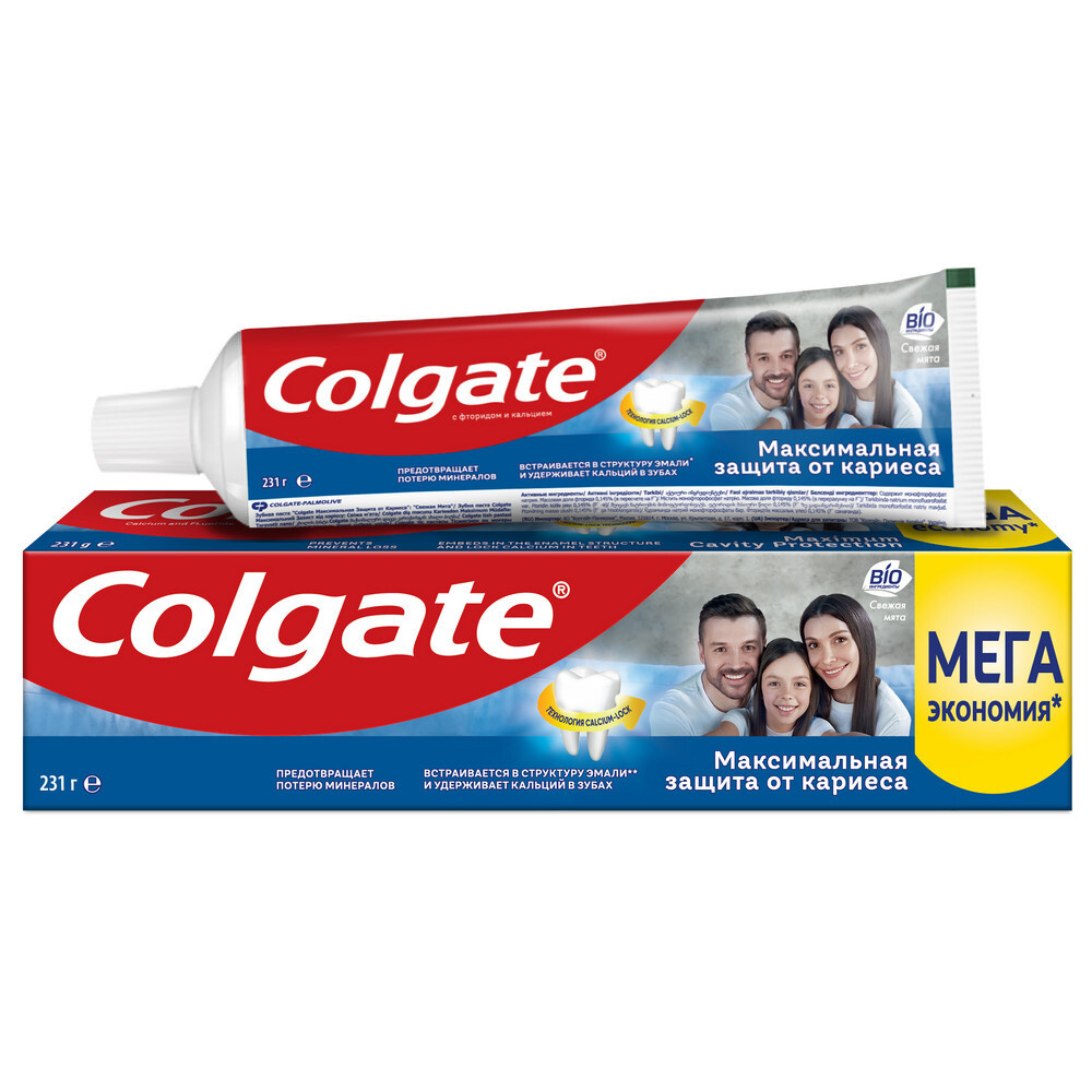 Зубная паста COLGATE Защита от кариеса свежая мята 150мл