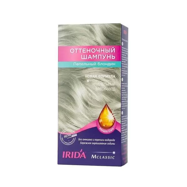 Шампунь оттеночный для окраски волос «Mclassic. Пепельный блондин», 3 пакетика по 25 мл