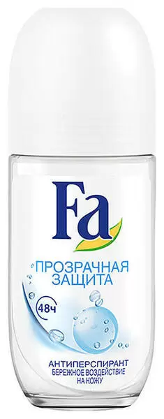Дезодорант для тела FA «Прозрачная Защита», roll, 50 мл