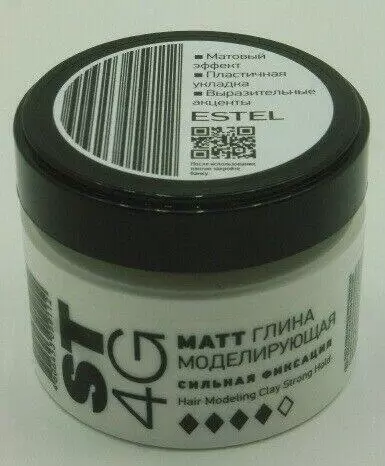 Глина моделирующая для волос Estel Matt «ST4G», сильная фиксация», 65 мл