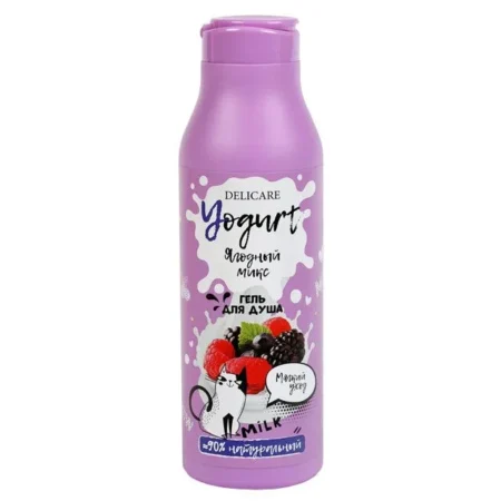 Крем-гель для душа DELICARE Yogurt Ягодный микс 400мл